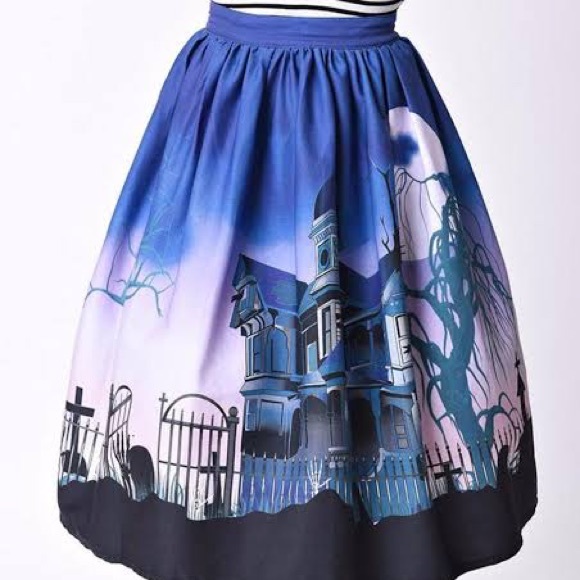 SOLD Unique Vintage Haunted Mansion Skirt - Picture 9 of 9